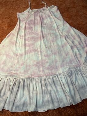 Free People Pink Tie-Dye Slip Dress